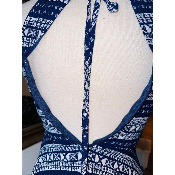 FB7 Penelope Tree Dress Mini Large Blue Womens - Picture 5 of 7